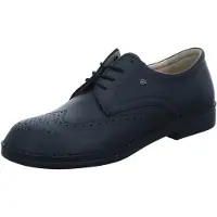 Finn Comfort Budapest Herren Halbschuhe schwarz Glattleder - Größe: UK 8