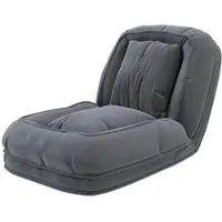 MODFU Klappbare Relaxliege aus Stoff und Metall, grau, 5-fach verstellbar