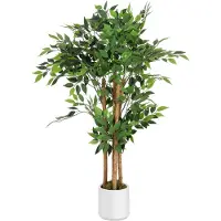 HOMCOM Artificial Plants Kunststoff 55L x 55B x 120H cm Grün