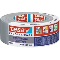 TESA PRO 66462PRO STRONG >60% recycelter Kunststoff Klebeband, grau