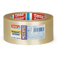 TESA 4100CPVC20 PVC Verpackungsklebeband braun, 66 m x 75 mm