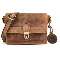 Greenburry Umhängetasche Vintage Crossbody Bag Brown braun