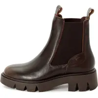 Tamaris Da.-Stiefel Glattleder braun