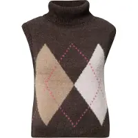 Cecil Pullunder mit Kragen und Argyle-Muster / Kariert / Federgarn