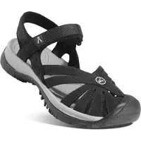 Keen Sandale "ROSE SANDAL", Damen, Gr. 37, schwarz, Synthetik, Schuhe Sandale, mit Klettverschluss