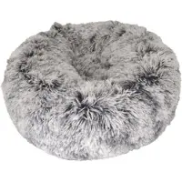 Croci Hundebett Donut bicolor schwarz