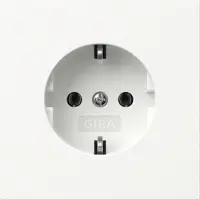 Gira 446670, Schuko, Weiß, 250 V, 16 A, 250 V