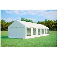 Ambitent Partyzelt 4x12m STANDARD - feuerhemmend - Weiß