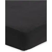 Jollein Spannbettuch Jollein Jersey Schwarz-60 x 120 cm