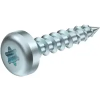 Obo Bettermann OBO 3498100 Schraube mit Fräsrippen 6x30 Stahl galvanisch verzinkt, transparent passiviert KRS 6x30 - 200 Stück