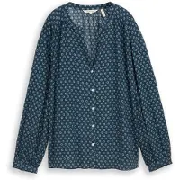 Tom Tailor Bluse in Dunkelblau - 44