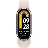 Xiaomi Smart Band 8, Global Version, 1,62" AMOLED-Display, 5 ATM, 150 Sportmodi, Schlafüberwachung, Pulsmesser, Bis zu 16 Tage Akkulaufzeit, Champagnergold