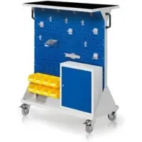 Kappes RasterMobil Gr. 3 RAL 7035/5010 H1270 mm 4 Loch-/2 Schlitzplatten mit Ausstattung 8