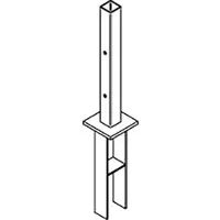 Osmo Pfostenanker für Alupfosten zum Einbetonieren 11 cm x 11 cm x 70 cm