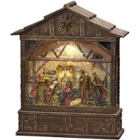 Konstsmide Schneelaterne Krippe 25,5 cm (bruin)