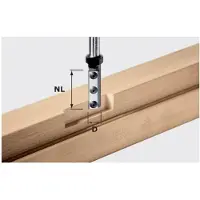 Festool Nutfräser-Wendeplatten HW S12 D16/50 WP - 497454