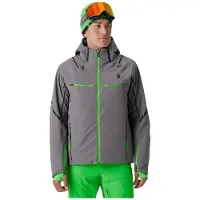 Spyder Monterosa Herren Skijacke mit abnehmbarer Kapuze grau XL
