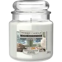 Yankee candle Duftkerze Mittleres Glas Falling Snow 340 g weiß GFM1838717d7