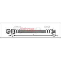 METZGER Bremsschlauch 4114704