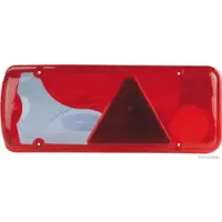 HERTH+BUSS ELPARTS HERTH&BUSS Lichtscheibe, Heckleuchte, links, Dreieckrückstrahler rot - 83832220 - rot