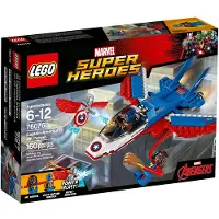 LEGO Super Heroes Captain America Jet Verfolgung 76076 Bausatz (160 Teile)