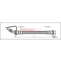 METZGER Bremsschlauch 4114762