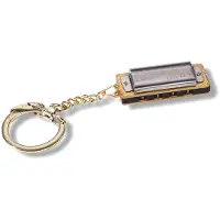 Hohner Little Lady Mundharmonika mit Gold Schlüsselanhänger