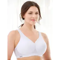 Glamorise Nahtloser MagicLift-Sport-BH Glamorise Weiss