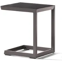 Sieger Beistelltisch Aluminium 45x35 cm