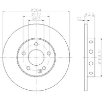 Hella Bremsscheibe [Hersteller-Nr. 8DD355102-951] für Mercedes-Benz