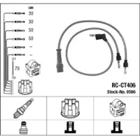 Ngk Zündleitungssatz [Hersteller-Nr. 0566] für Citroën