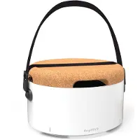 Berghoff 2415600, Grill, Holzkohle, Tisch, Feuerrost, Beige, Weiß, Rund