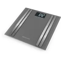 Medisana BS 476 grau Körperanalysewaage bis 180 kg Personenwaage Körperfett