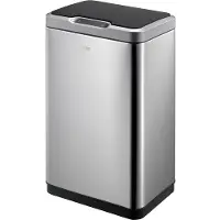 EKO - Mirage Sensor Abfalleimer 30 Liter - Stainless steel Plastic - Matt Edelstahl, Schwarz