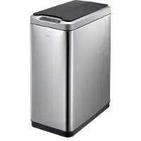 EKO - Phantom Sensor Abfalleimer 45 Liter - Stainless steel Plastic - Matt Edelstahl, Schwarz