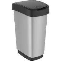 Rotho Swingeimer Art 25 l TWIST, Farbe:Silber metallic
