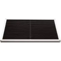 Rizz - Fußmatte door-line, 58 × 36 cm, silber