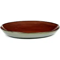 Serax Servierteller Terres De Rêves Tableware By Anita Le Gr Rust Smoky Blue 35,5 cm