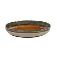 Serax Servierteller Surface Tableware by Sergio Herman Rusty Brown M 32 cm