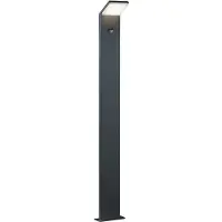 TRIO Lighting LED-Sensor-Wegelampe PEARL Höhe 100 cm anthrazit Metall IP54, schwarz, Aluminium, Modern