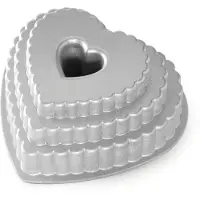 Nordic Ware Etagen-Herz-Gugelhupfform