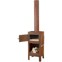 Weltevree Outdoor-Ofen Pizzaofen Grill Gartenkamin Inkl. Pizzastein Rost