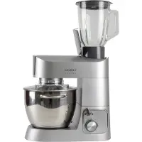 Caso KM 1200 KÃ1/4chenmaschine, Edelstahlgehäuse, 1200 Watt, 3,6 l Behälter, Standmixeraufsatz, KÃ1/4chenmaschinenaufsatz, Geschwindigkeiten stufenlos einstellbar