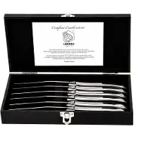Laguiole Steakmesser Luxury Line RVS (6-teilig)