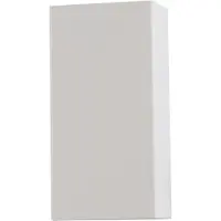 Masterlight Wandleuchte Metallico 2-flammig Stahl Weiß 10x22x6cm