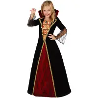 Atosa Vampirmädchen Kinderkostüm Langes Kleid