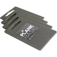 Inno cuisinno Schneidebrett Basic Silber 25 x 15 cm (4-teilig)