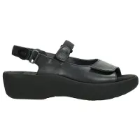 Wolky Jewel Martinica Sandalen Plat - zwart - Maat 37
