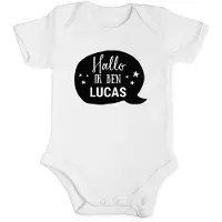Yoursurprise Baby Body selbst gestalten - Weiß 62/68