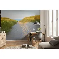 Komar Fototapete "Sandy Path - Größe 368 x 254 cm" bedruckt glatt Wohnzimmer, Schlafzimmer